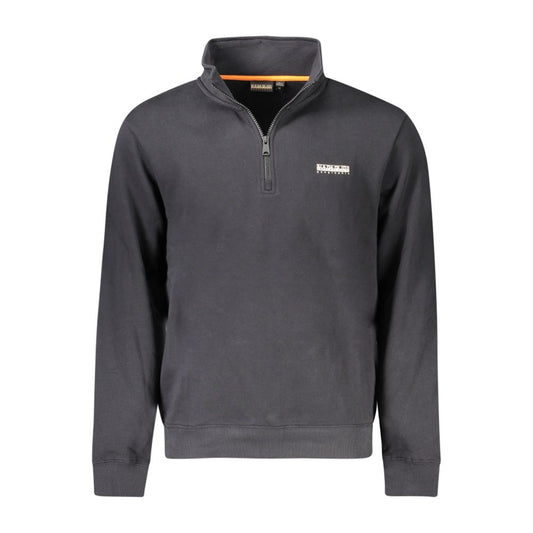Napapijri Schwarzer Baumwollpullover für Männer