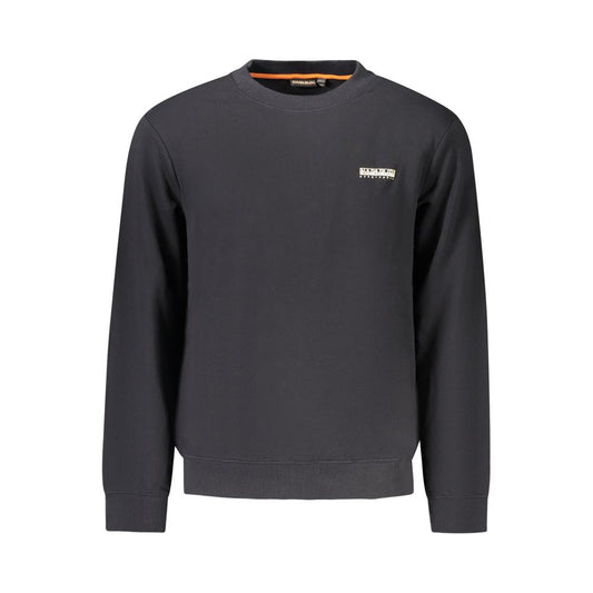 Napapijri Schwarzer Baumwollpullover für Männer