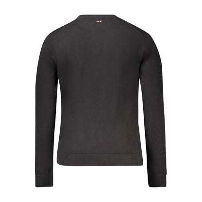 Napapijri Schwarzer Baumwollpullover für Männer