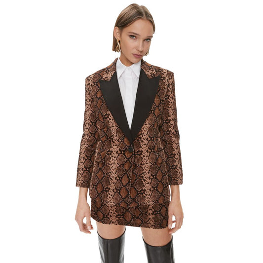 PINKO Brauner Baumwollblazer für Frauen