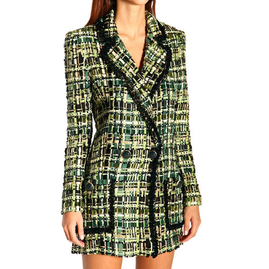 Elisabetta Franchi Grüner Viskose Blazer für Frauen