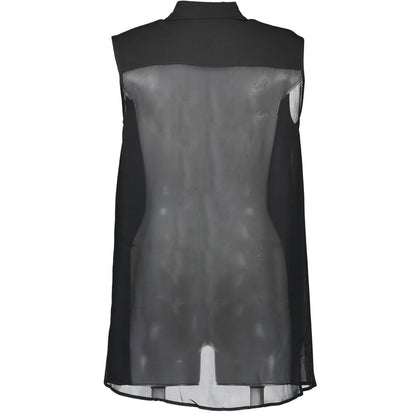 Love Moschino Schwarzes Viskosehemd