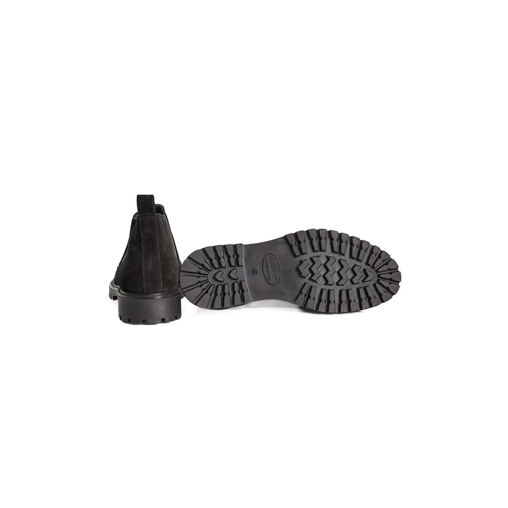 Roberto Pepe Luxury Stiefel aus schwarzem Kalbsleder