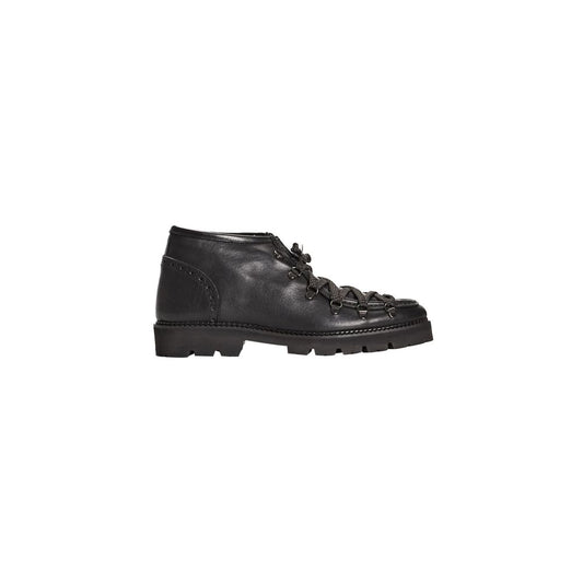 Roberto Pepe Luxury Stiefel aus schwarzem Kalbsleder