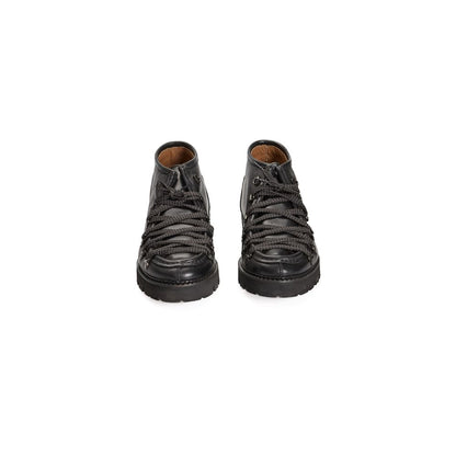 Roberto Pepe Luxury Stiefel aus schwarzem Kalbsleder