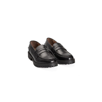 Roberto Pepe Luxury Loafer aus schwarzem Kalbsleder