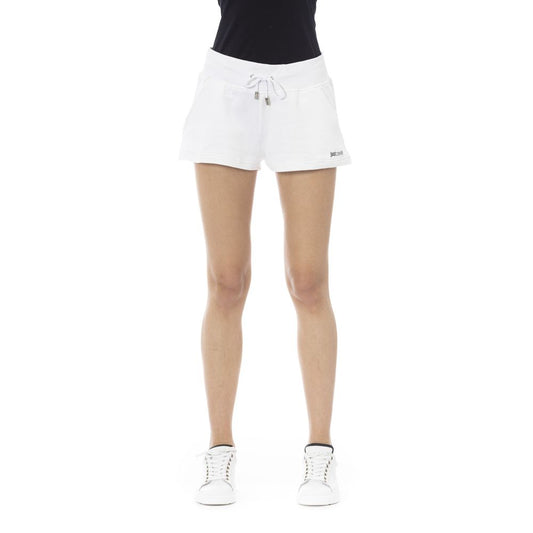 Just Cavalli Weiße Baumwollshorts