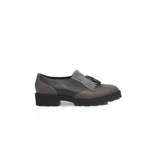 Cerruti 1881 Loafer aus grauem Rindsleder