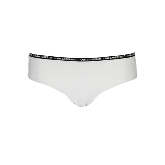 Karl Lagerfeld Weiße Elastan-Badebekleidung