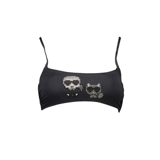 Karl Lagerfeld Schwarz Elastan Bademode