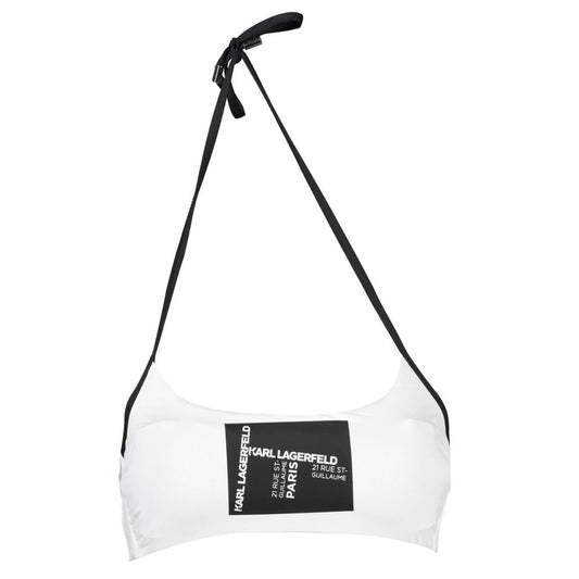Karl Lagerfeld Weiße Elastan-Badebekleidung