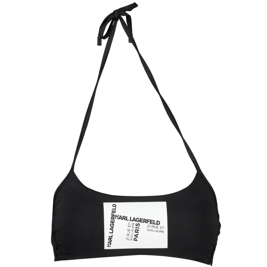 Karl Lagerfeld Schwarz Elastan Bademode