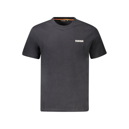 Napapijri Schwarzes Baumwolle Männer T-Shirt