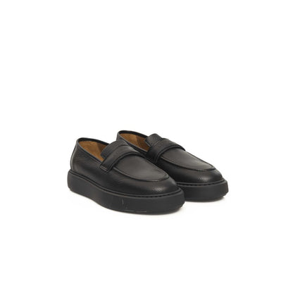 Cerruti 1881 Schwarzes Rindsleder Herren Loafer