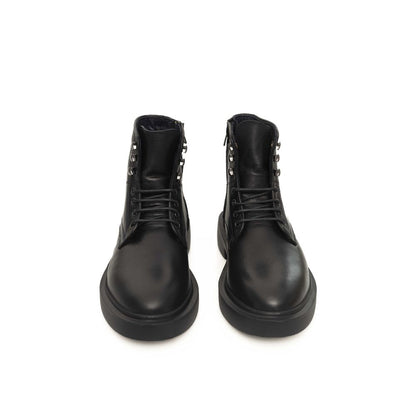 Cerruti 1881 Stiefel aus schwarzem Kalbsleder