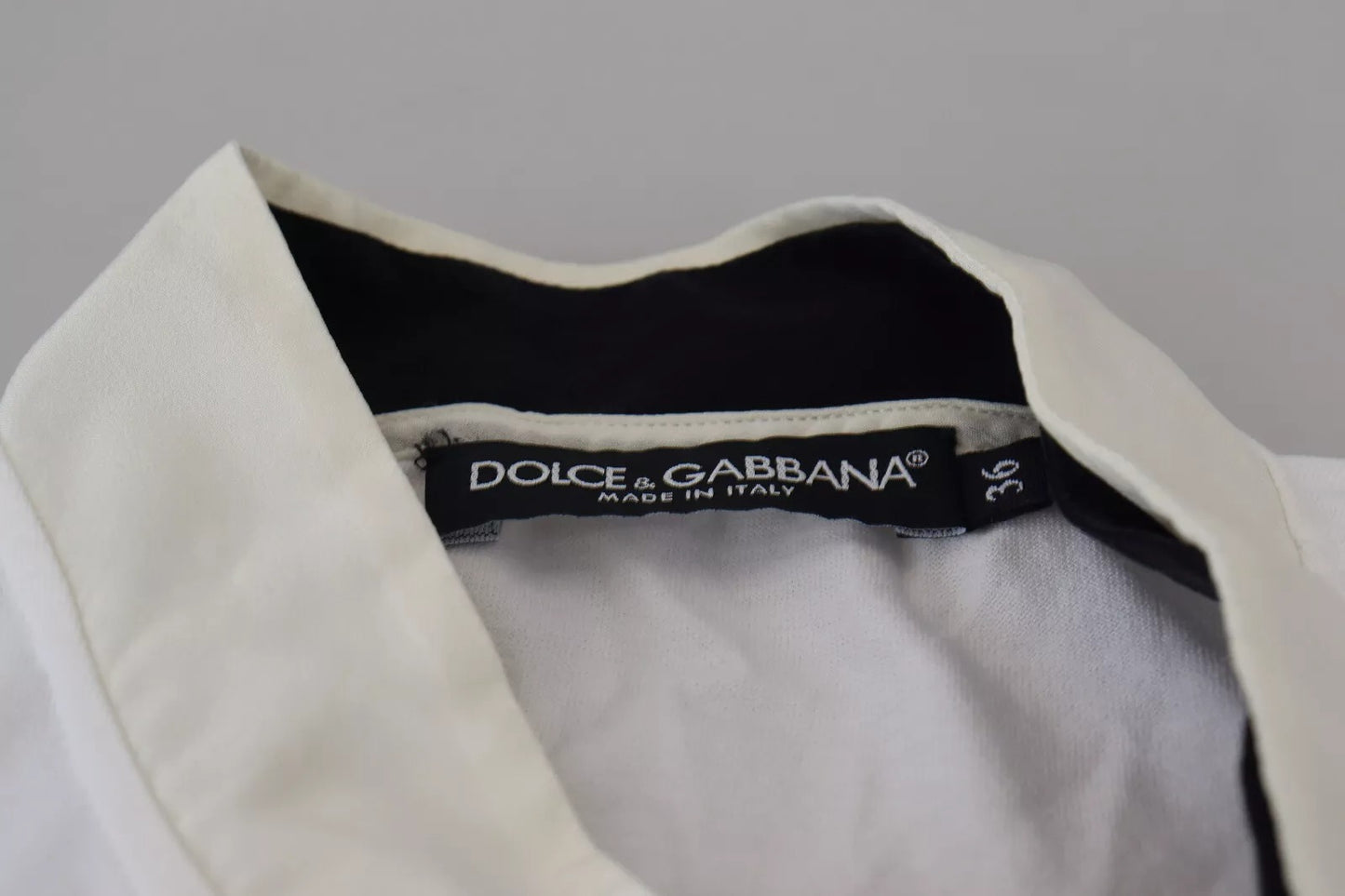 Dolce & Gabbana Weißes Baumwoll-Top mit LOVE-Aufdruck Bluse T-Shirt