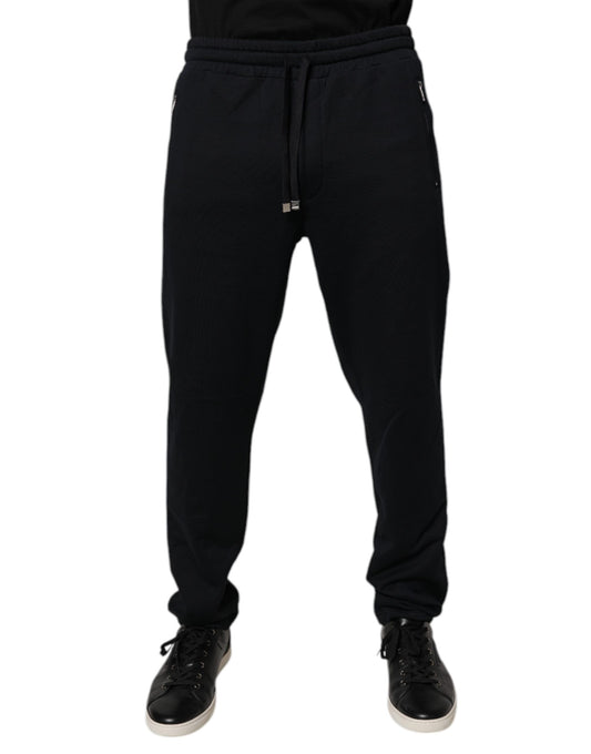 Dolce & Gabbana Schwarzer Baumwoll-Jogger Jogginghose für Männer