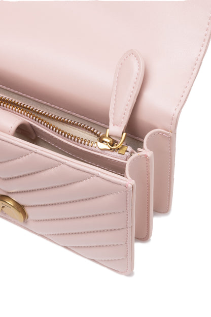 PINKO Powder Pink Love One Mini Umhängetasche