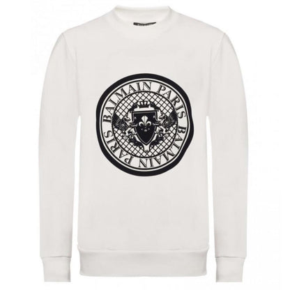 Balmain Weißes Baumwoll-Sweatshirt