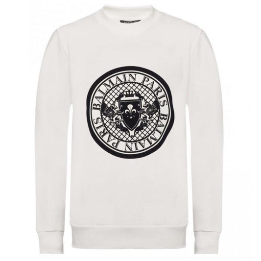 Balmain Weißes Baumwoll-Sweatshirt