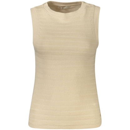 Guess Jeans Beigefarbenes Baumwoll-Tank-Top