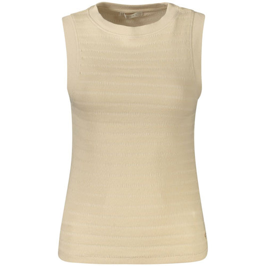 Guess Jeans Beigefarbenes Baumwoll-Tank-Top
