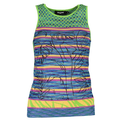 Desigual Grünes Baumwoll-Tank-Top
