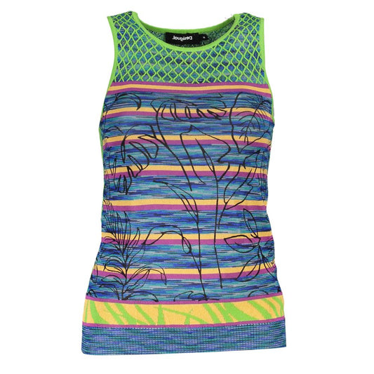 Desigual Grünes Baumwoll-Tank-Top