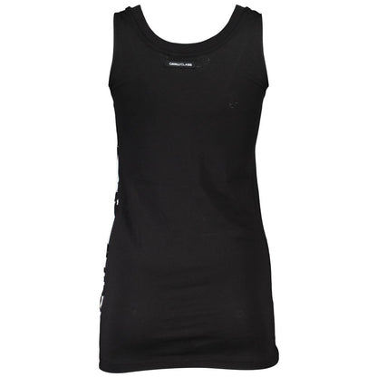 Cavalli Class Schwarzes Baumwoll-Tank-Top