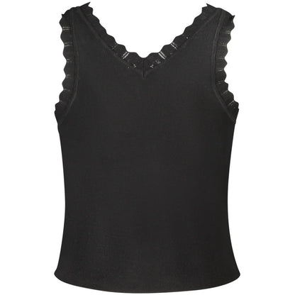 Guess Jeans Schwarzes Viskose-Tank-Top