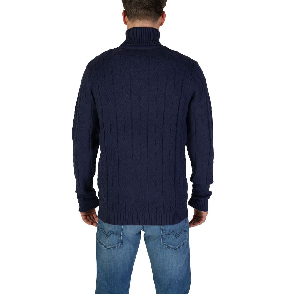 In My Hood Blauer Polyester-Pullover