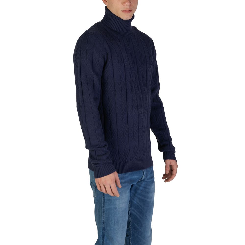 In My Hood Blauer Polyester-Pullover