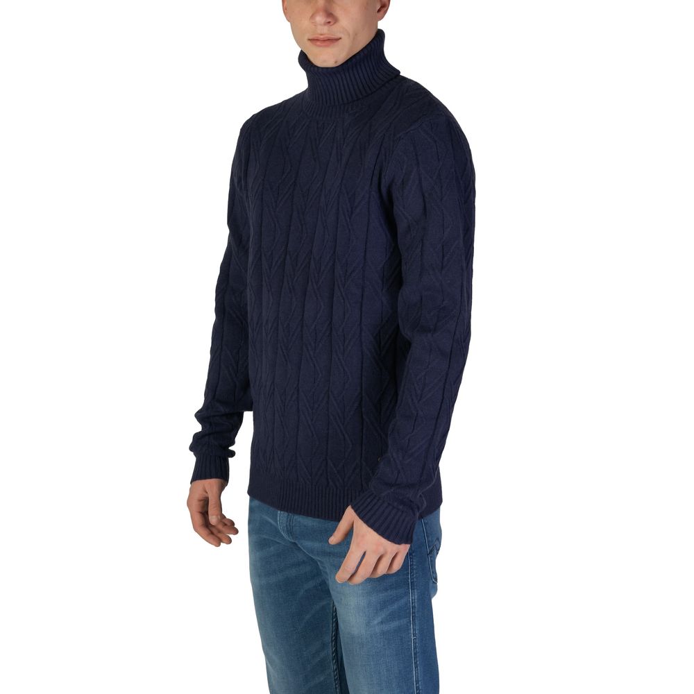 In My Hood Blauer Polyester-Pullover