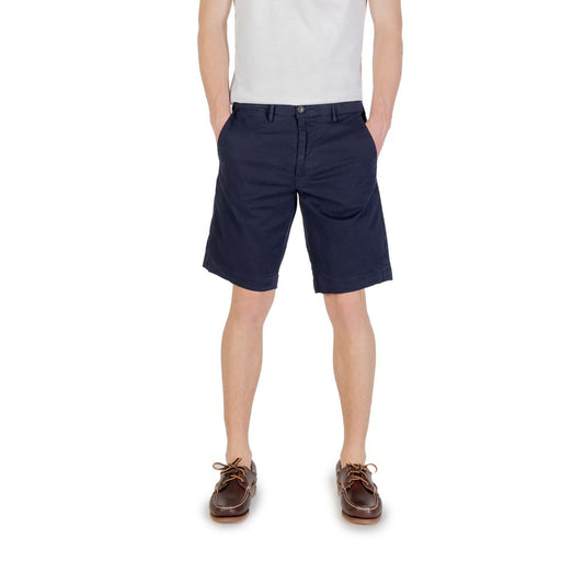 Borghese Blaue Baumwoll-Bermudas