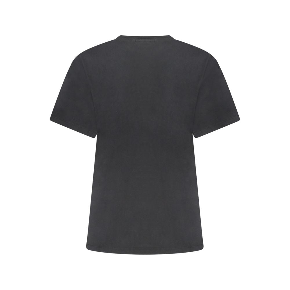 Napapijri Schwarzes T-Shirt aus Baumwolle