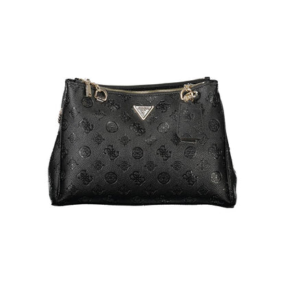 Guess Jeans Schwarze Polyethylen-Handtasche