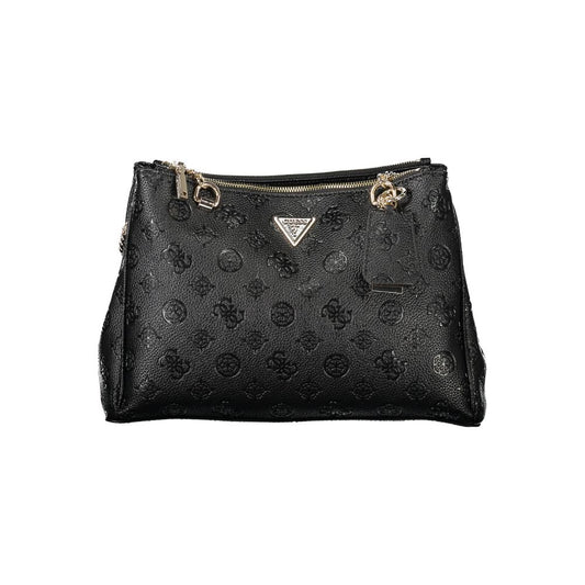 Guess Jeans Schwarze Polyethylen-Handtasche