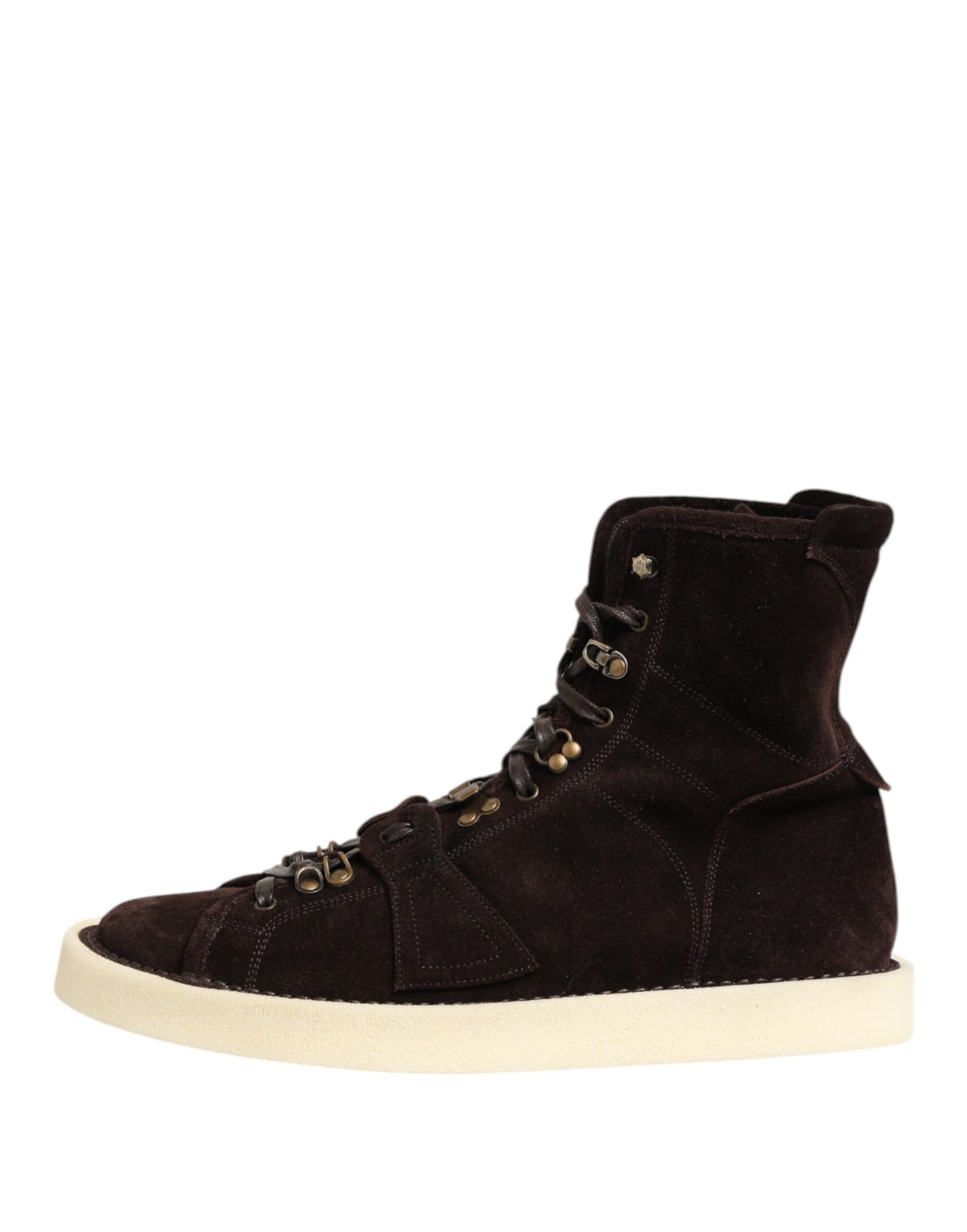 Dolce & Gabbana Braune Wildleder Schnürstiefel kurze Schuhe