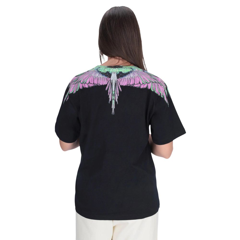 County of Milan Schwarzes T-Shirt aus Baumwolle