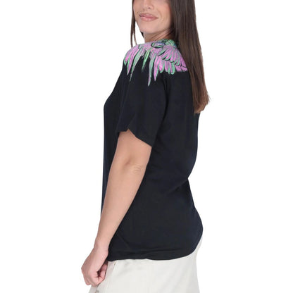 County of Milan Schwarzes T-Shirt aus Baumwolle