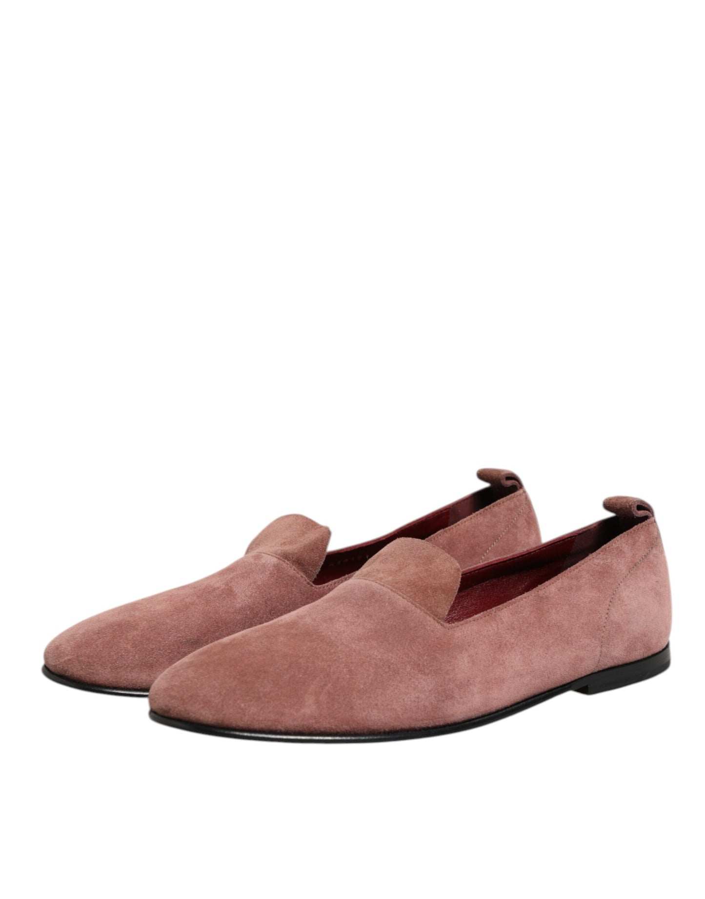 Dolce & Gabbana Rosa Wildleder Loafers Formal Männer Kleid Schuhe