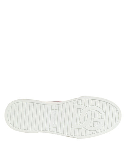 Dolce & Gabbana Multicolor Baumwolle High Top Männer Turnschuhe Schuhe
