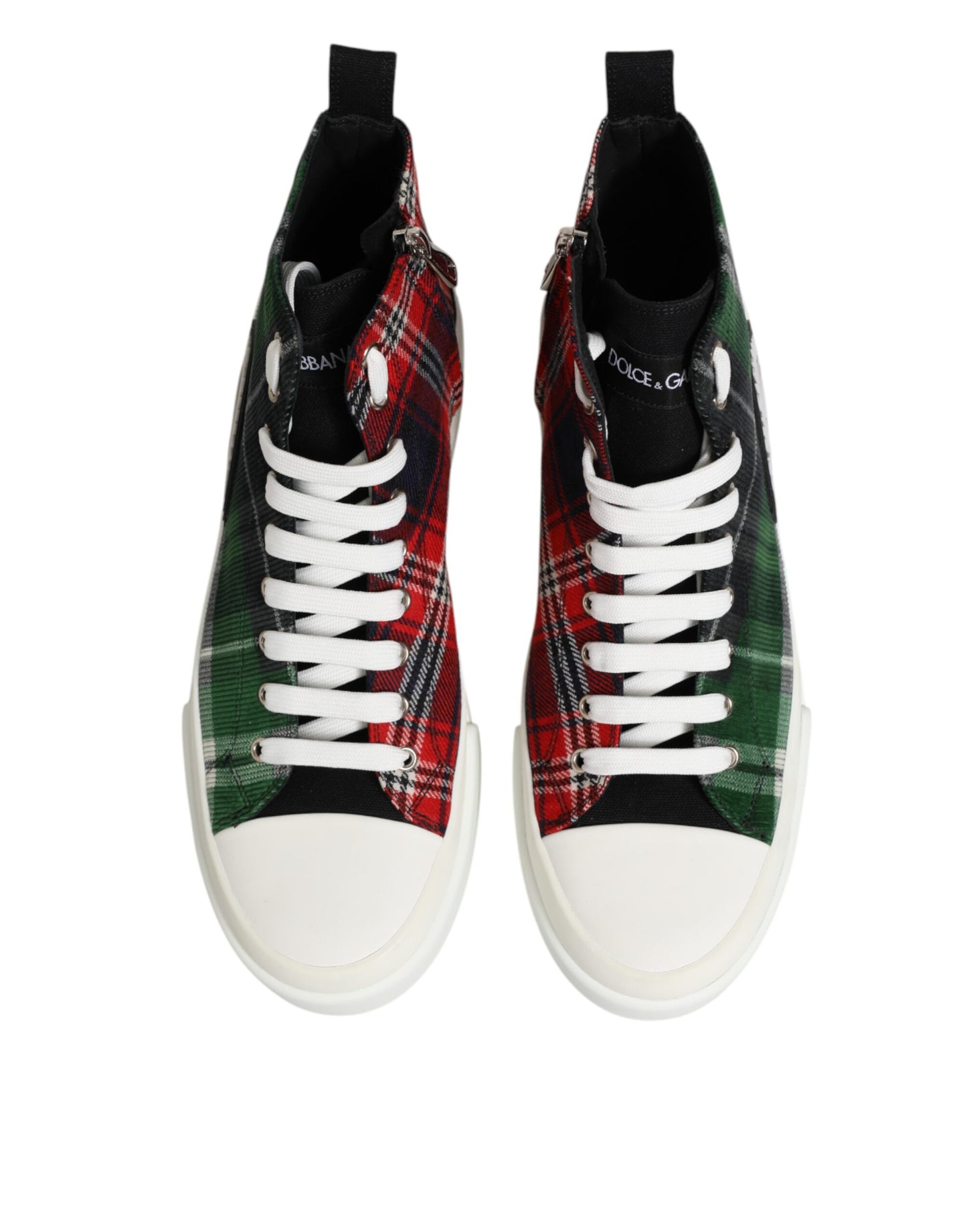 Dolce & Gabbana Multicolor DG Logo Männer High Top Turnschuhe Schuhe