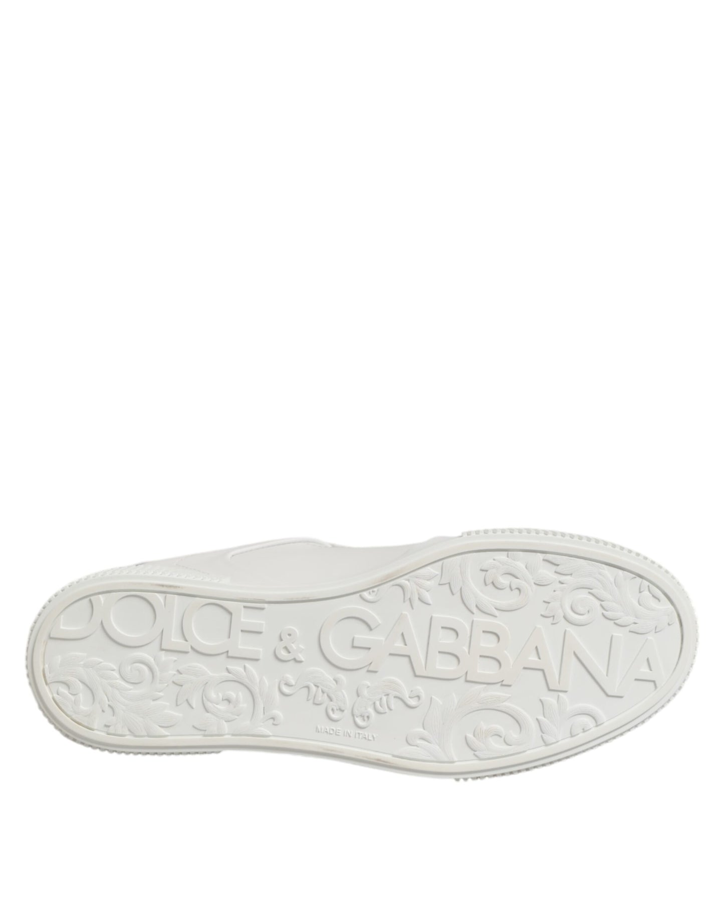 Dolce & Gabbana Weiß Miami Leder Low Top Turnschuhe Schuhe