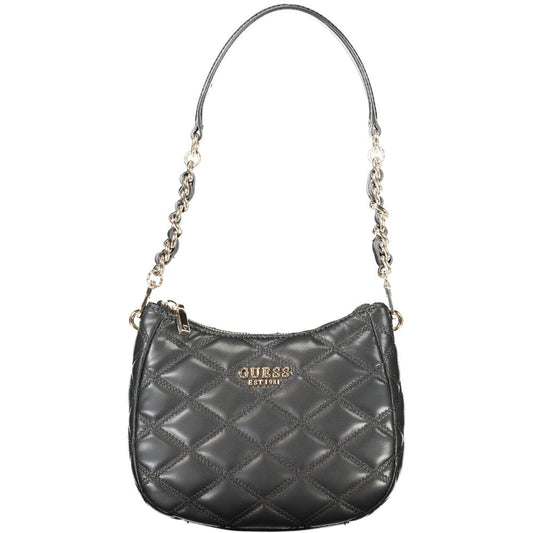 Guess Jeans Schwarze Polyethylen-Handtasche