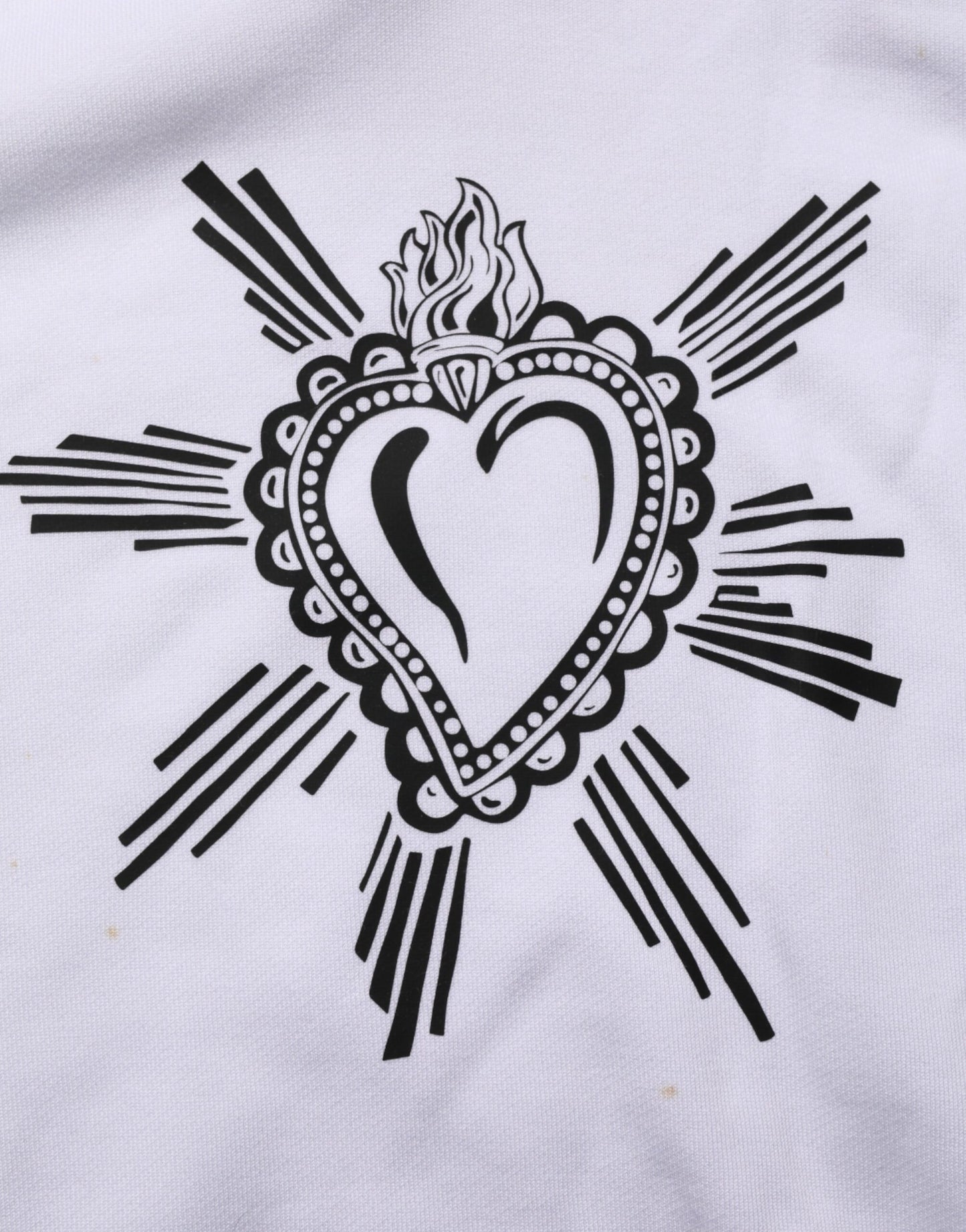 Dolce & Gabbana Weißes Sacred Heart Sweatshirt mit Kapuze Pullover