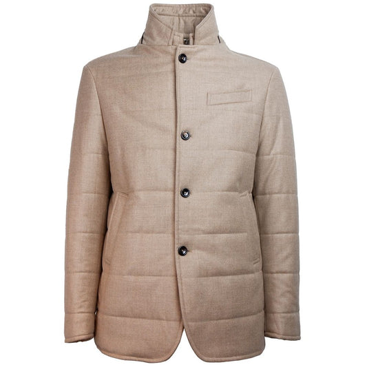 Made in Italy Beige Wolljacken &amp