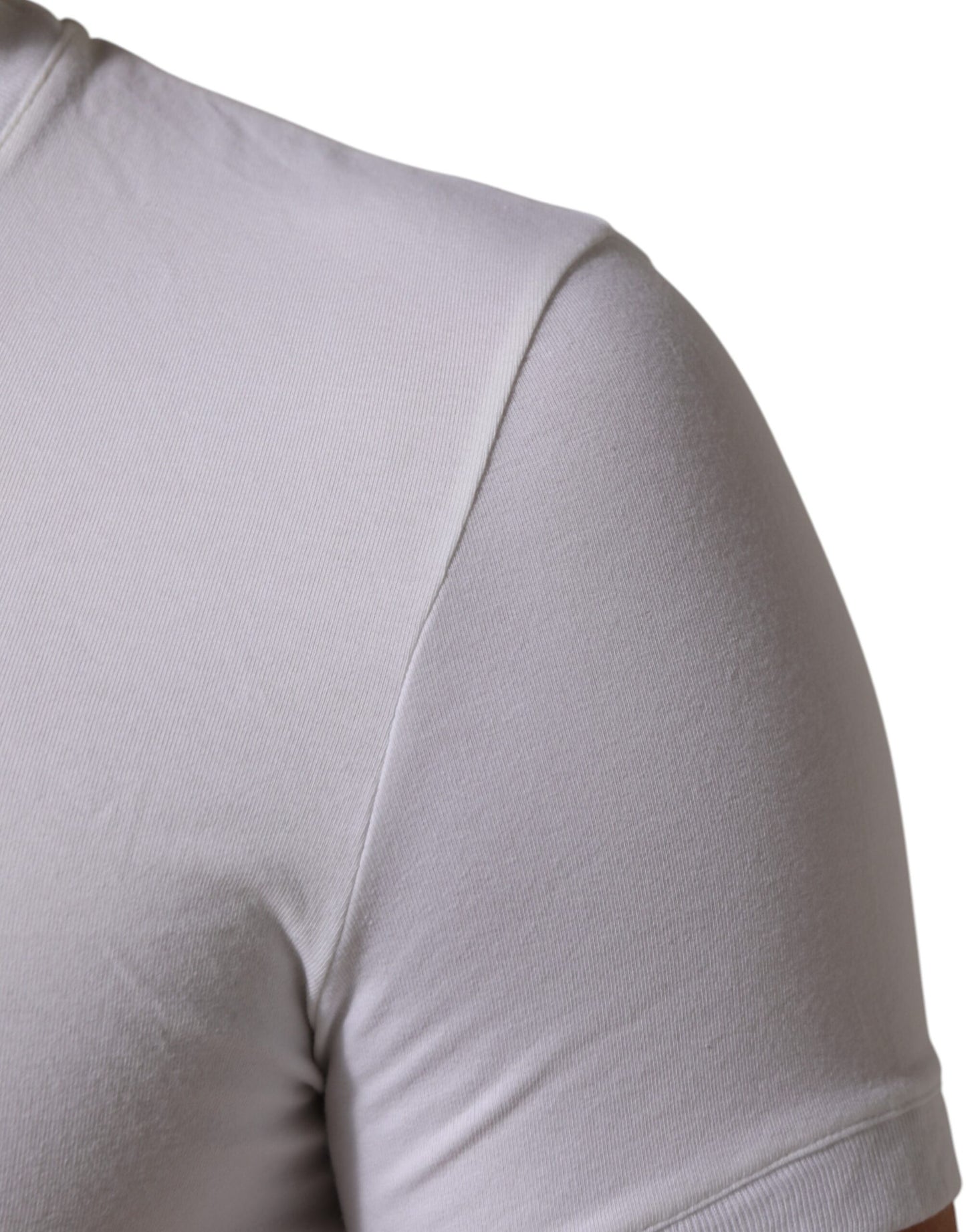 Dolce & Gabbana Weißes Baumwoll-T-Shirt mit Rundhalsausschnitt Unterwäsche