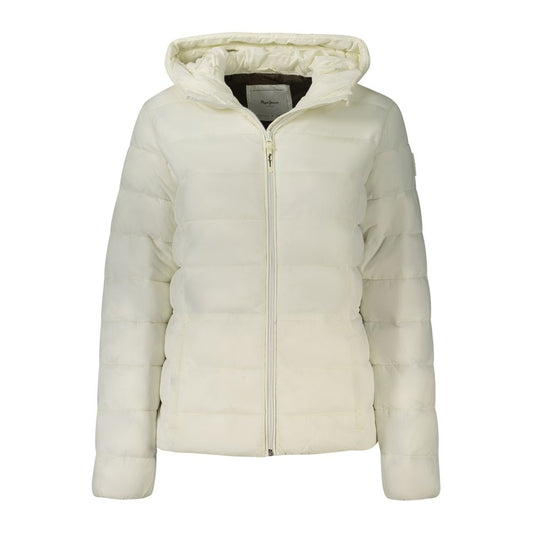 Pepe Jeans Weiße Polyamid-Jacken &amp