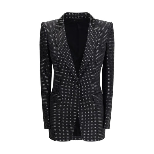 Tom Ford Einreihige Jacke mit Polka Dots